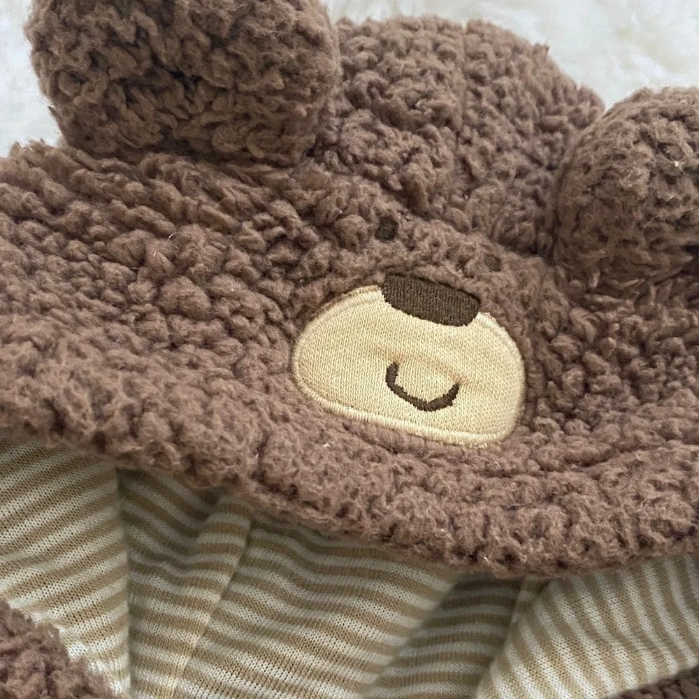 Carter’s Baby Boy 3 Months Bunting Suit Hood Fleece Blanket Winter Outfit